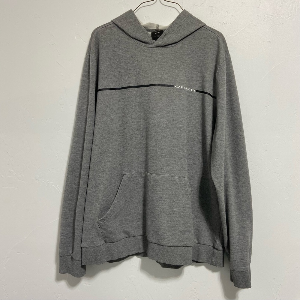 Oakley Hoodie Hooded Sweatshirt Lightweight Regular Fit Men's XL Gray